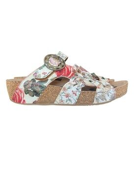 NWOT L’Artiste 40/9 Spring Step Floral Sandals Cork Platform Boho